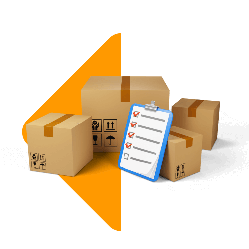 A bundle boxes defining amazon shipping service and order management